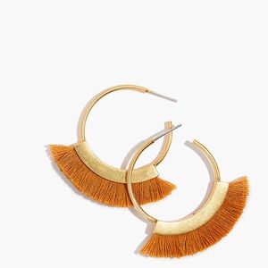 Madewell Fringe Hoop Earrings